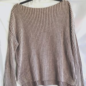 Striped Forever 21 Off the Shoulder Sweater